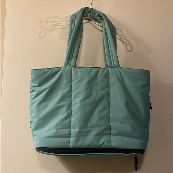 Calpak Luka Expandable Laptop Tote in limited Sage Color - Picture 1 of 5